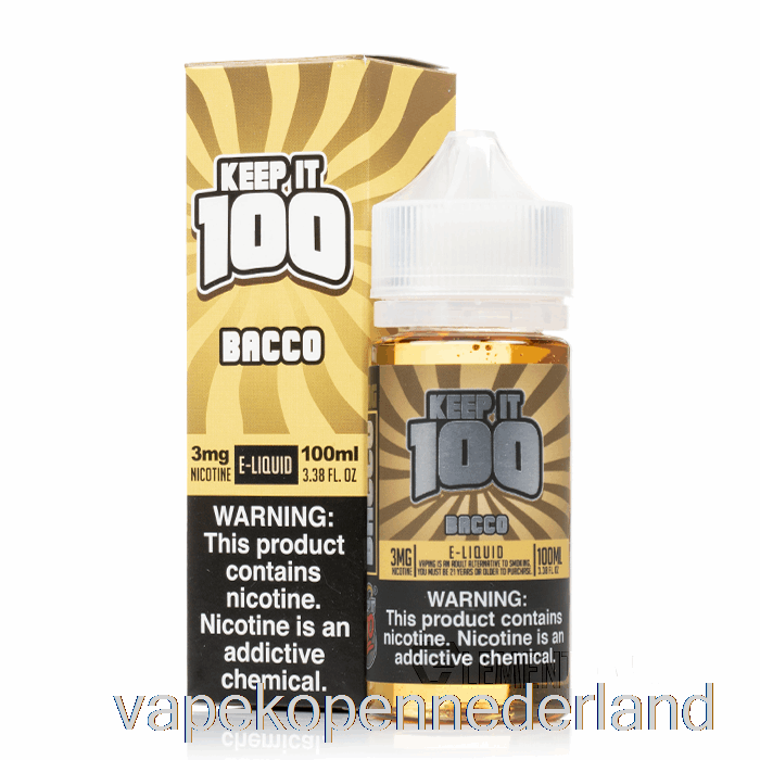 Elektronische Sigaret Vape Bacco - Bewaar Het 100 - 100 Ml 3 Mg